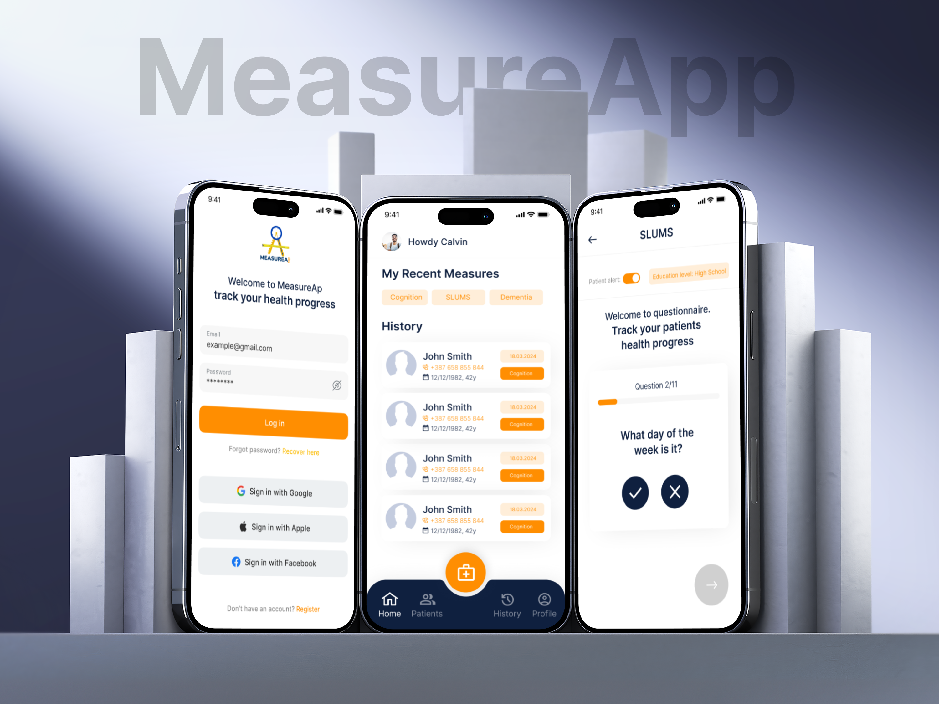 MeasureApp - Patient CheckIn App